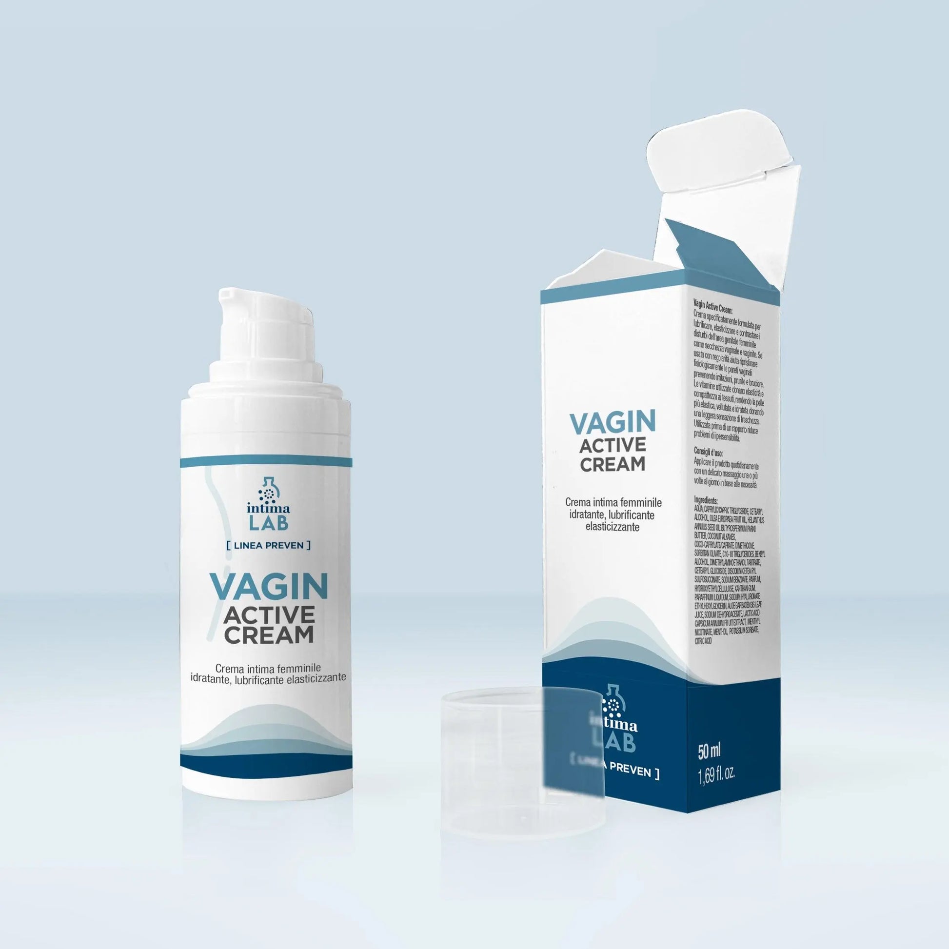 Crema intima idratante tonificante - Vagin Active | 50ml - IntimaLAB