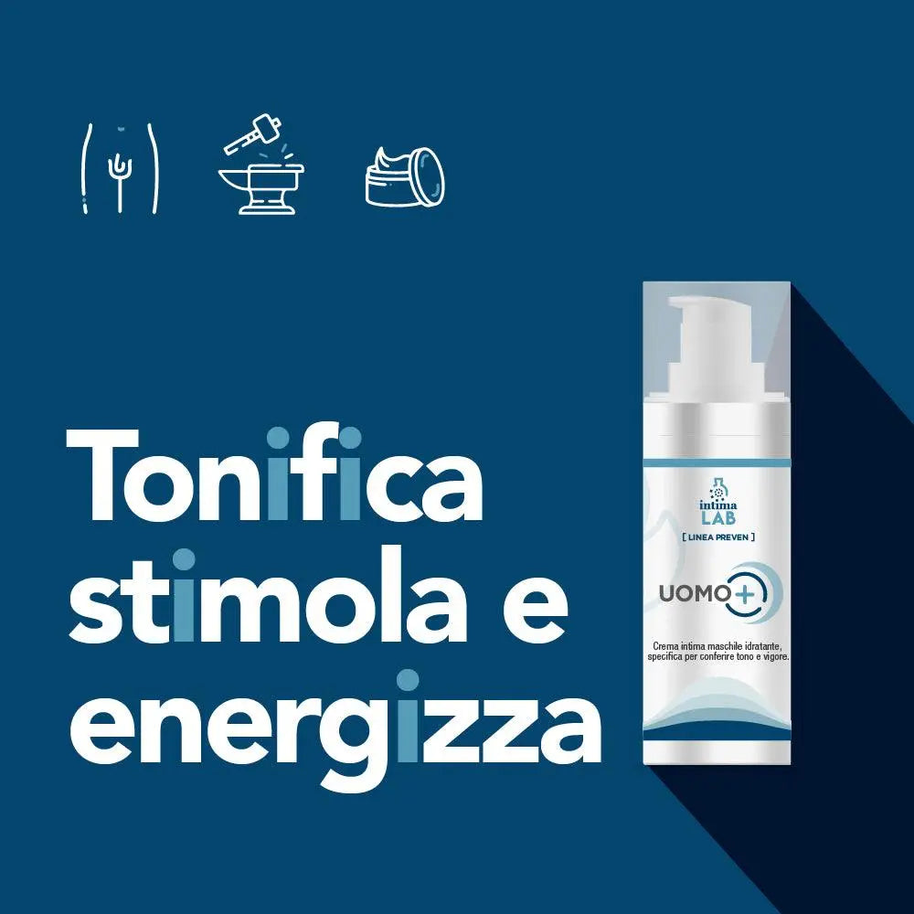 Crema Idratante intima Uomo Rinvigorente - Uomo+ | 50ml - IntimaLAB