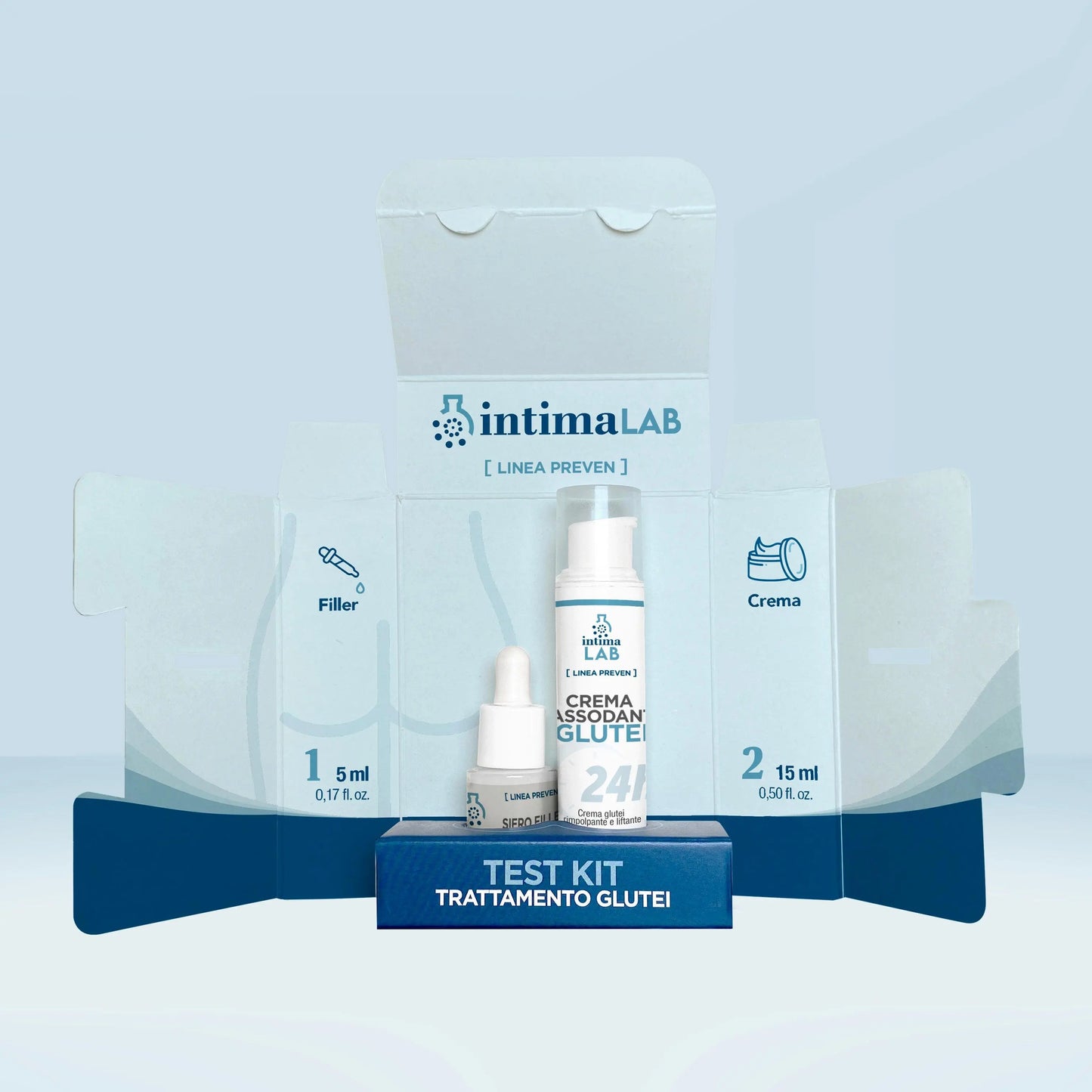 Mini-kit Rassodante glutei - Siero LIFT UP 5ml + Crema 15ml - IntimaLAB