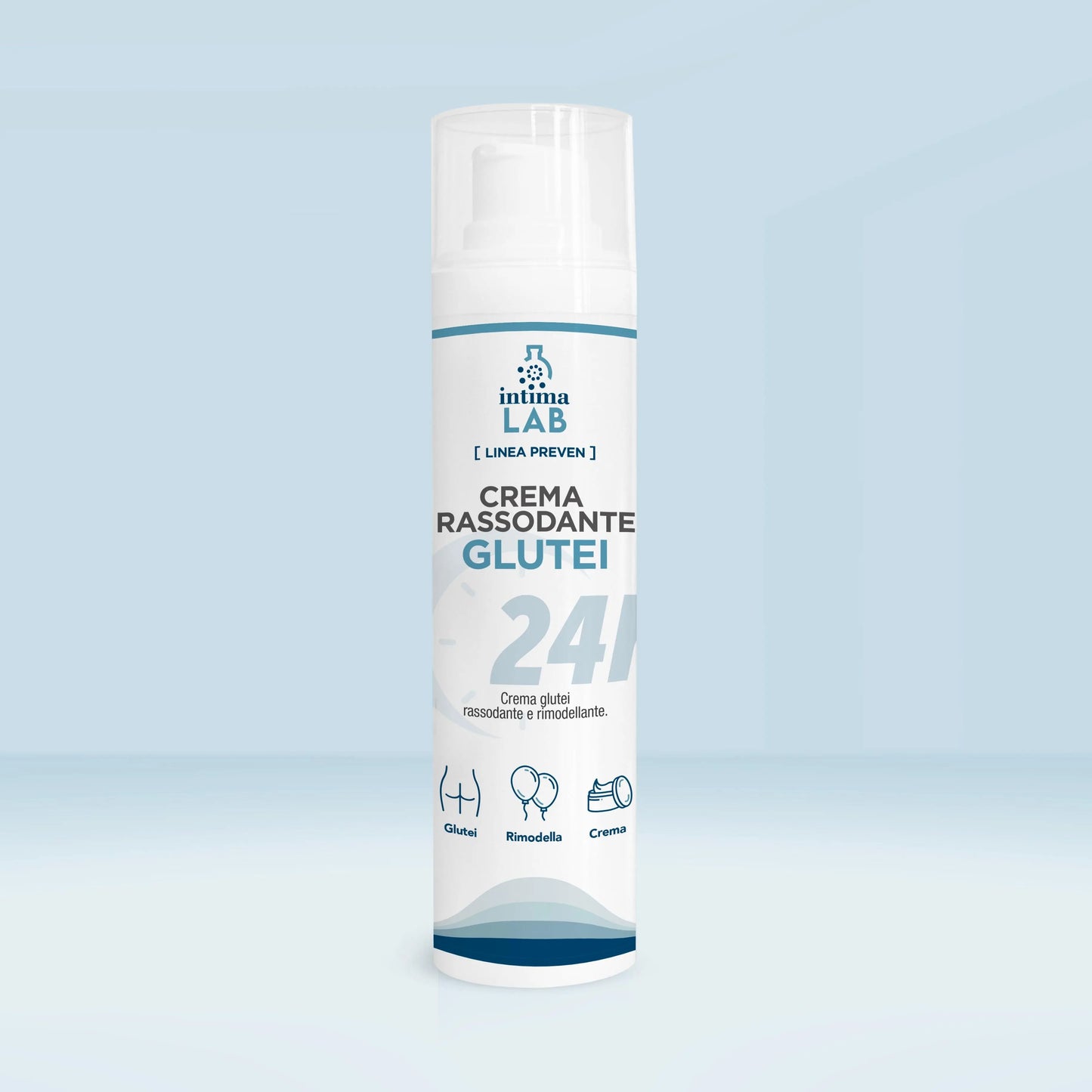 Crema rassodante glutei IntimaLab 100ml: effetto push-up immediato. Arricchita con acido ialuronico, tonifica e rimodella i glutei per un aspetto più sodo e compatto.