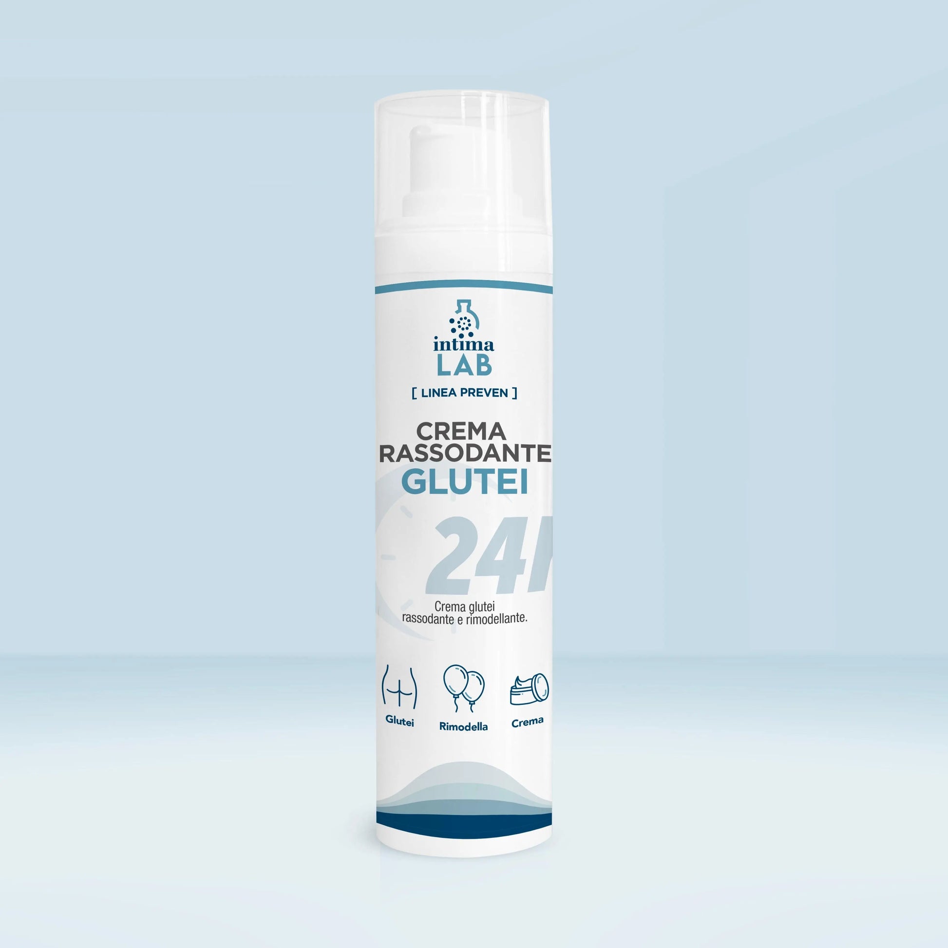 Crema rassodante glutei IntimaLab 100ml: effetto push-up immediato. Arricchita con acido ialuronico, tonifica e rimodella i glutei per un aspetto più sodo e compatto.