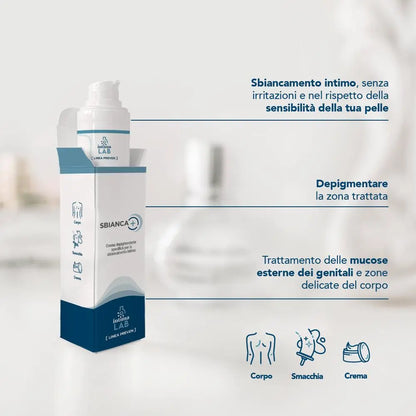 Crema sbiancante intima - Sbianca+ | 50ml - IntimaLAB